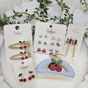 Cherry Jewelry & Hair Bundle